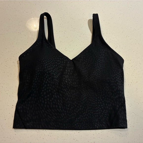 Lululemon Align Tank Top in Jewel Emboss Black Size 2 - Picture 4 of 7